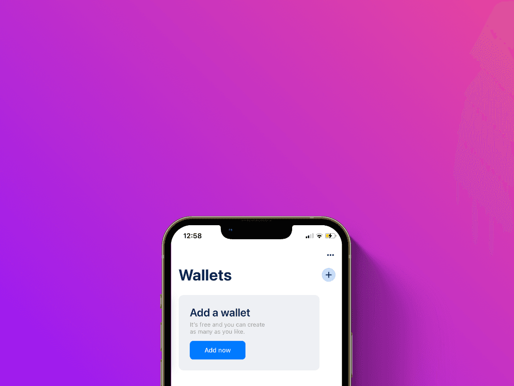 Screenshot of BlueWallet with Add Wallet option