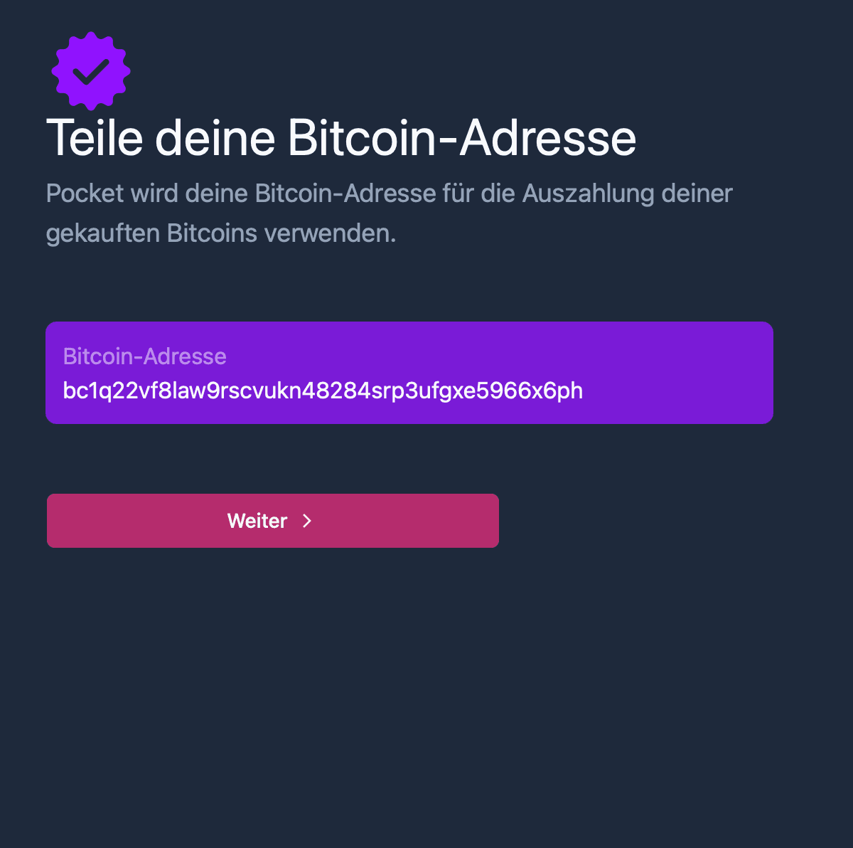 Address shared