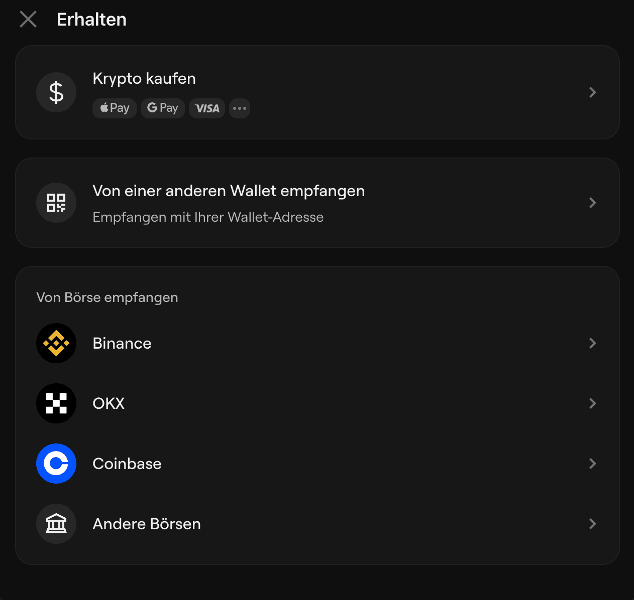 receive on onekey