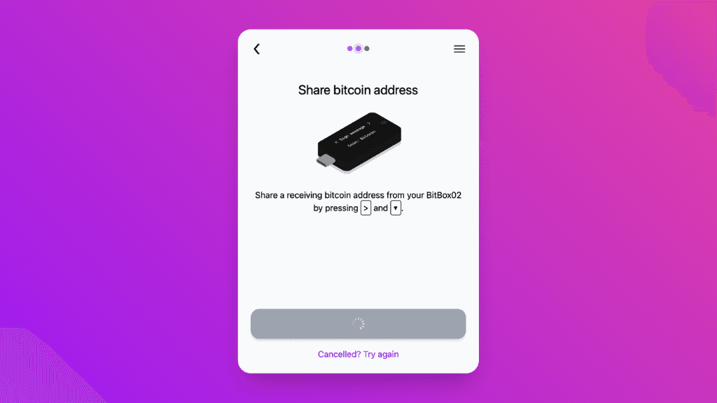 Screenshot of the address transfer in the Pocket widget
