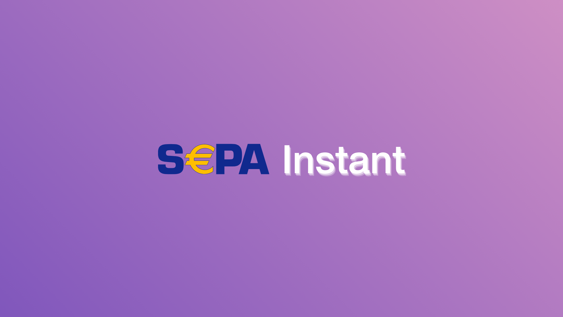 SEPA-Logo mit angehängtem Schriftzug "Instant"